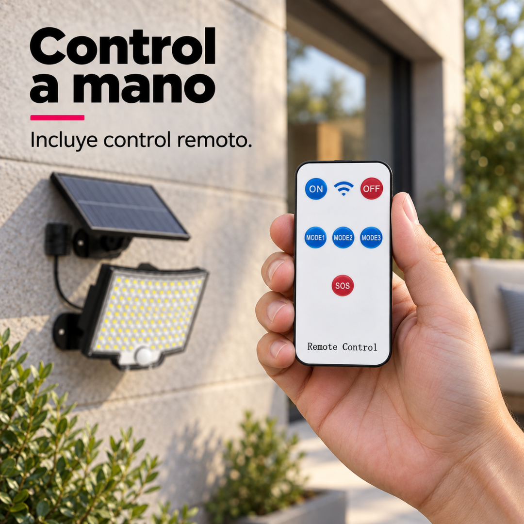 Reflector Solar 243 LED con Sensor de Movimiento ecoinnova