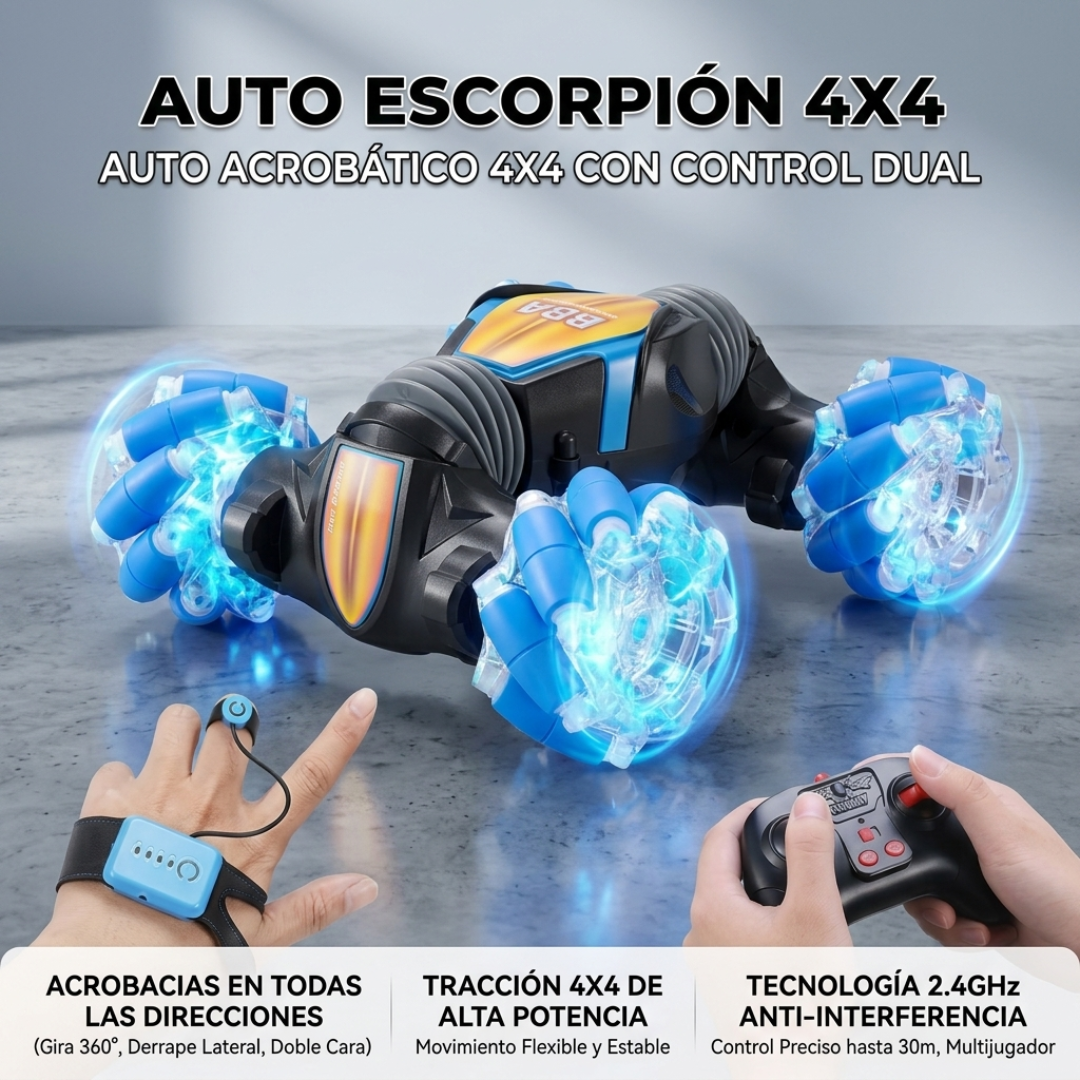 Auto Escorpión 4x4 con Brazalete Remoto