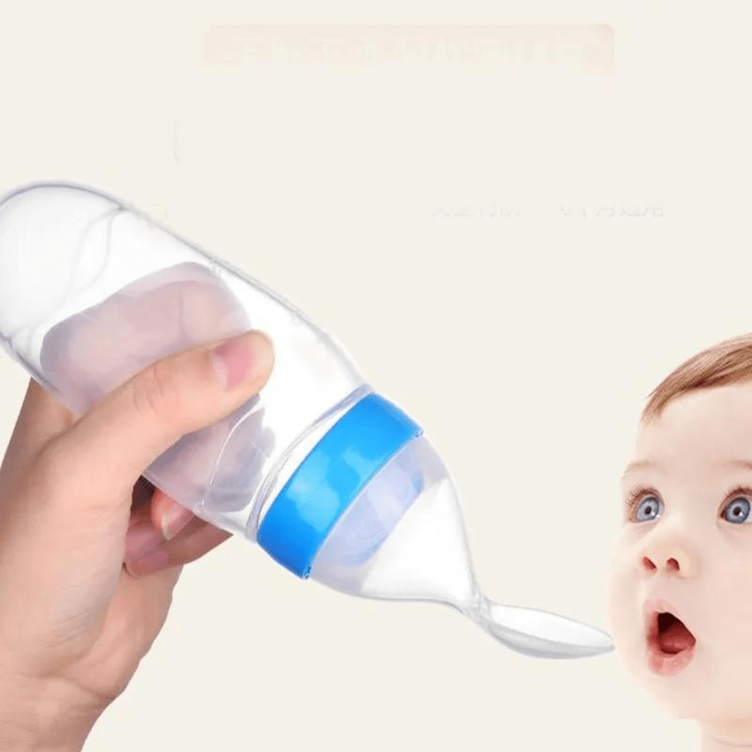 Botella Con Cuchara Dosificadora De Papilla Para Bebé – Muy Moderna Uruguay