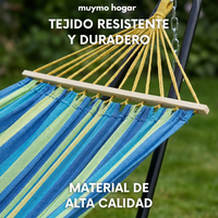 Hamaca Paraguaya Con Soporte De Acero- muymo hogar
