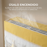 Cobertor Protector Para Aire Acondicionado Interior Lavable - Muy Moderna Uruguay