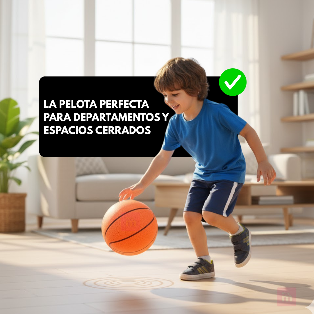 Pelota Basketball N°5 Silenciosa Interior Espuma Pu Antiruido