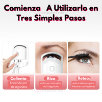 Rizador de Pestañas Recargable con Calor
