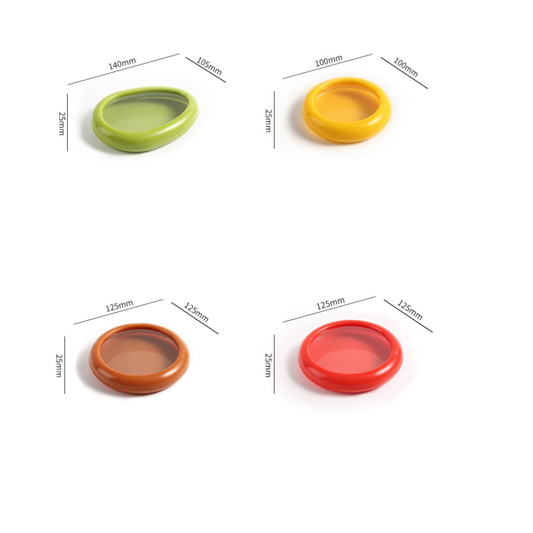 Set de 4 Conservadores De Tapa Elástica Para Frutas Y Verduras