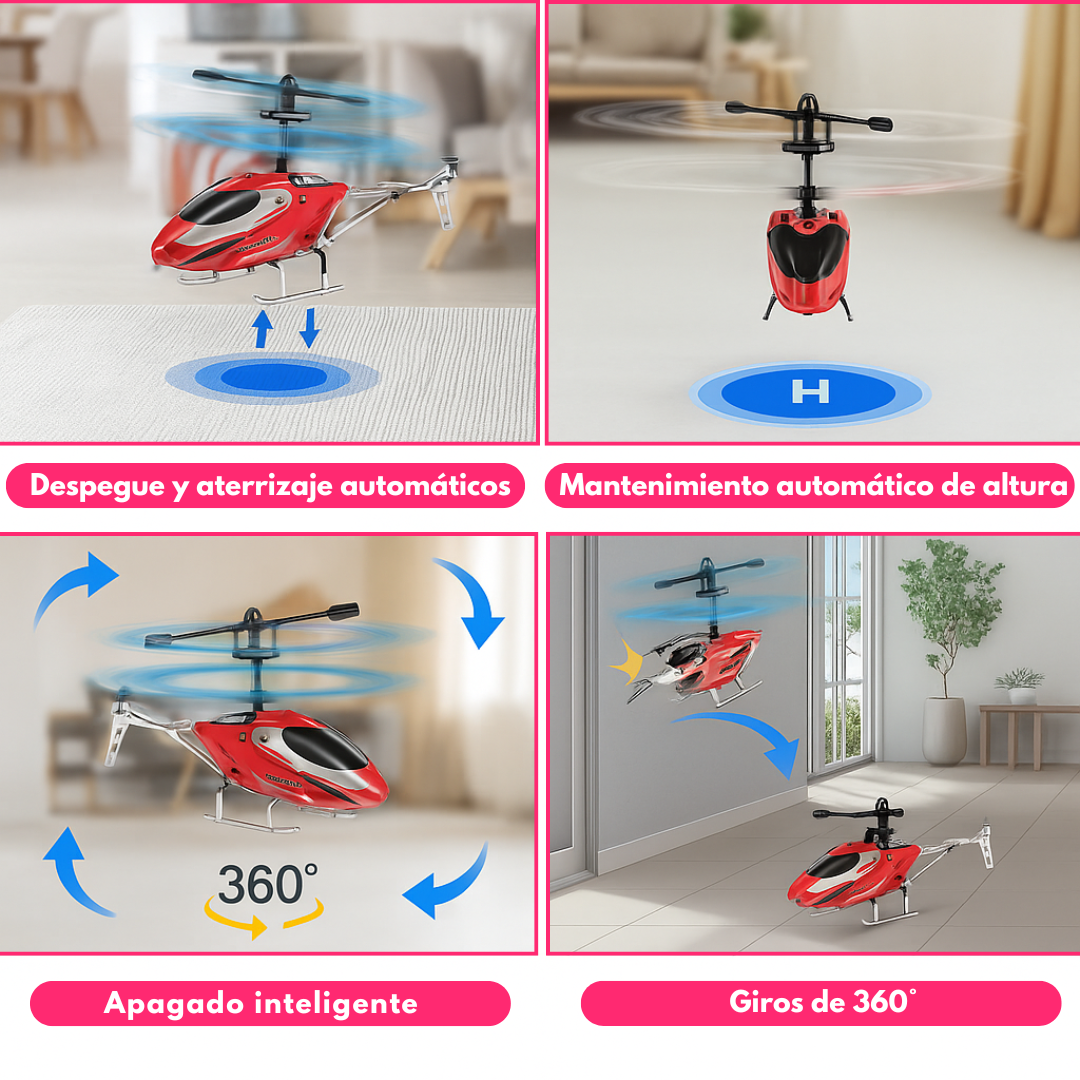 Helicóptero A Control Remoto XK919-X Aleación Con 2 Baterías