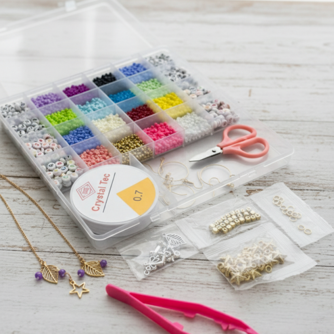 Kit Completo Pulseras y Collares con Cuentas de Arcilla