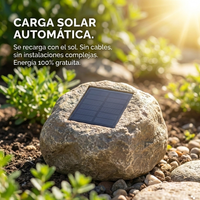Foco LED tipo Piedra Recargable con el Sol - Muy Moderna Uruguay