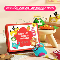 Juego De Costura Infantil Principiantes Kit 6 Diseños Educativo