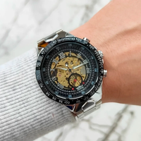 Reloj De Lujo Automático Mecánico Winner Para Hombre