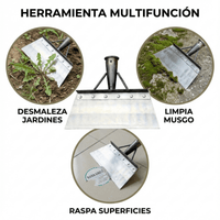 Azada Plana Para Desmalezar Jardín Manual (sin mango) - Muy Moderna Uruguay