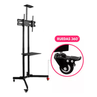 Soporte Móvil Para Tv Con Ruedas De Pie Monitor 32 A 65"
