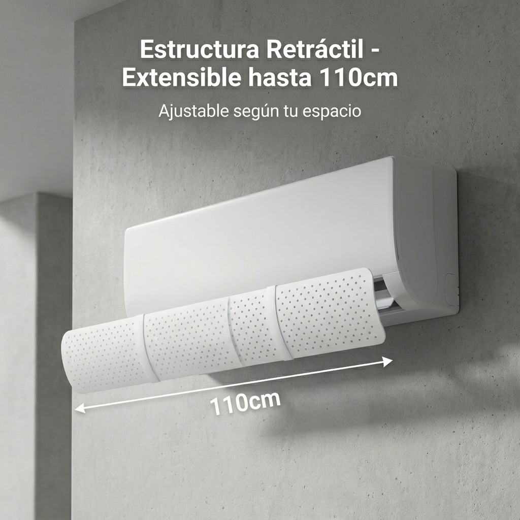 Deflector Retráctil Aire Acondicionado Extensible