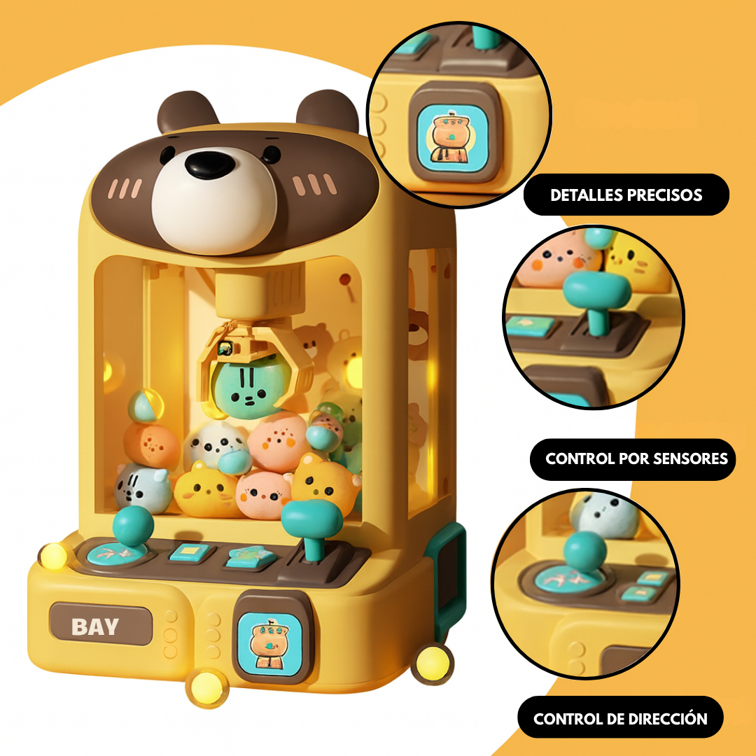 Máquina De Garra Juguete Eléctrico USB Con Muñecos Para Niños