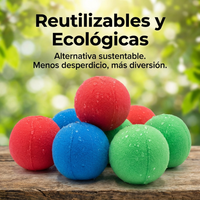 Pack de 30 Bombitas Esponja De Agua Reutilizables - Muy Moderna Uruguay