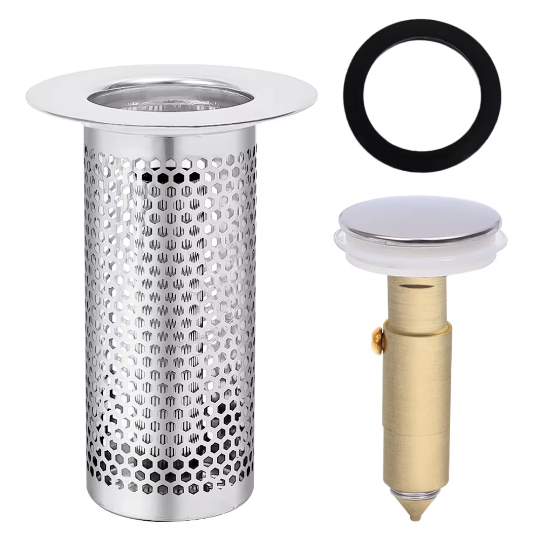 Tapón Cilíndrico Recolector con Filtro para Pileta