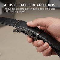 Cinturón De Cuero Para Hombre Con Ajuste Fácil sin Agujeros - Muy Moderna Uruguay