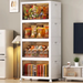 Set De 4 Cajas Organizadoras Apilables Con Puertas Transparentes y Ruedas