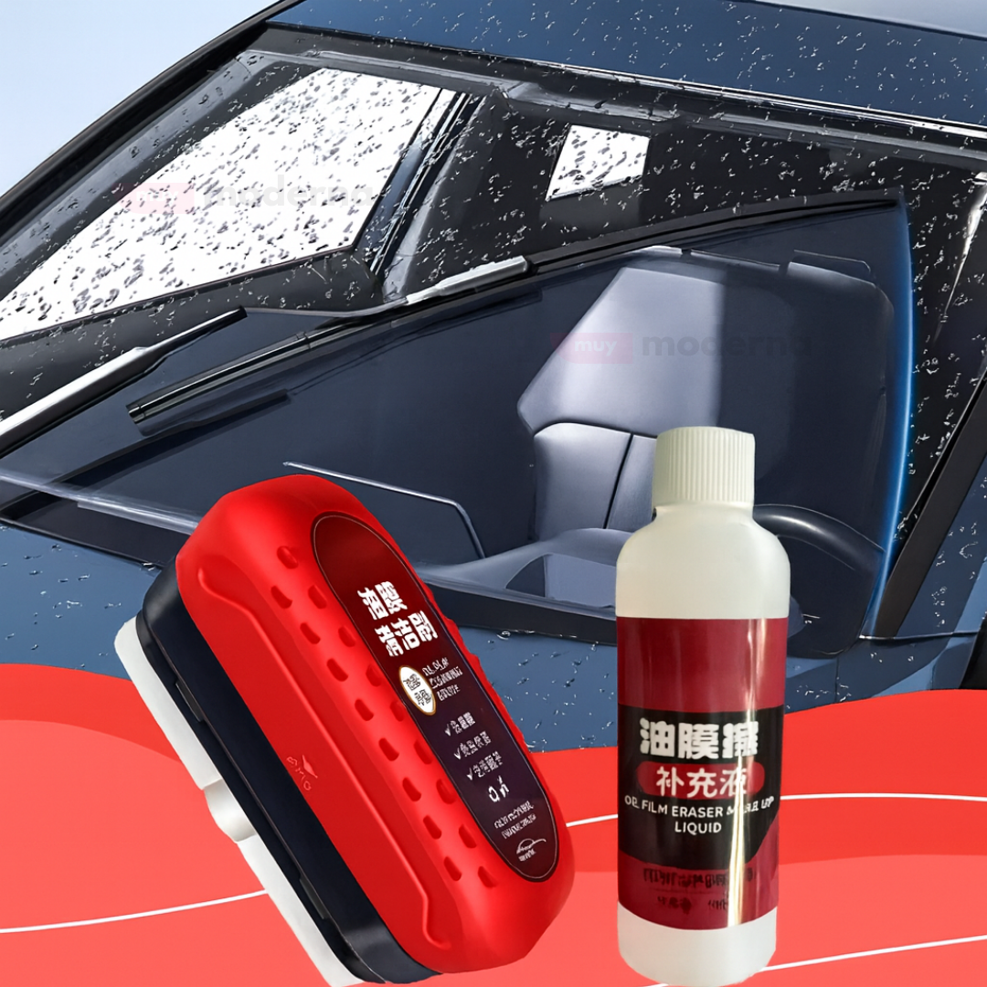 Cepillo Removedor De Aceite Limpiador De Vidrios Para Auto