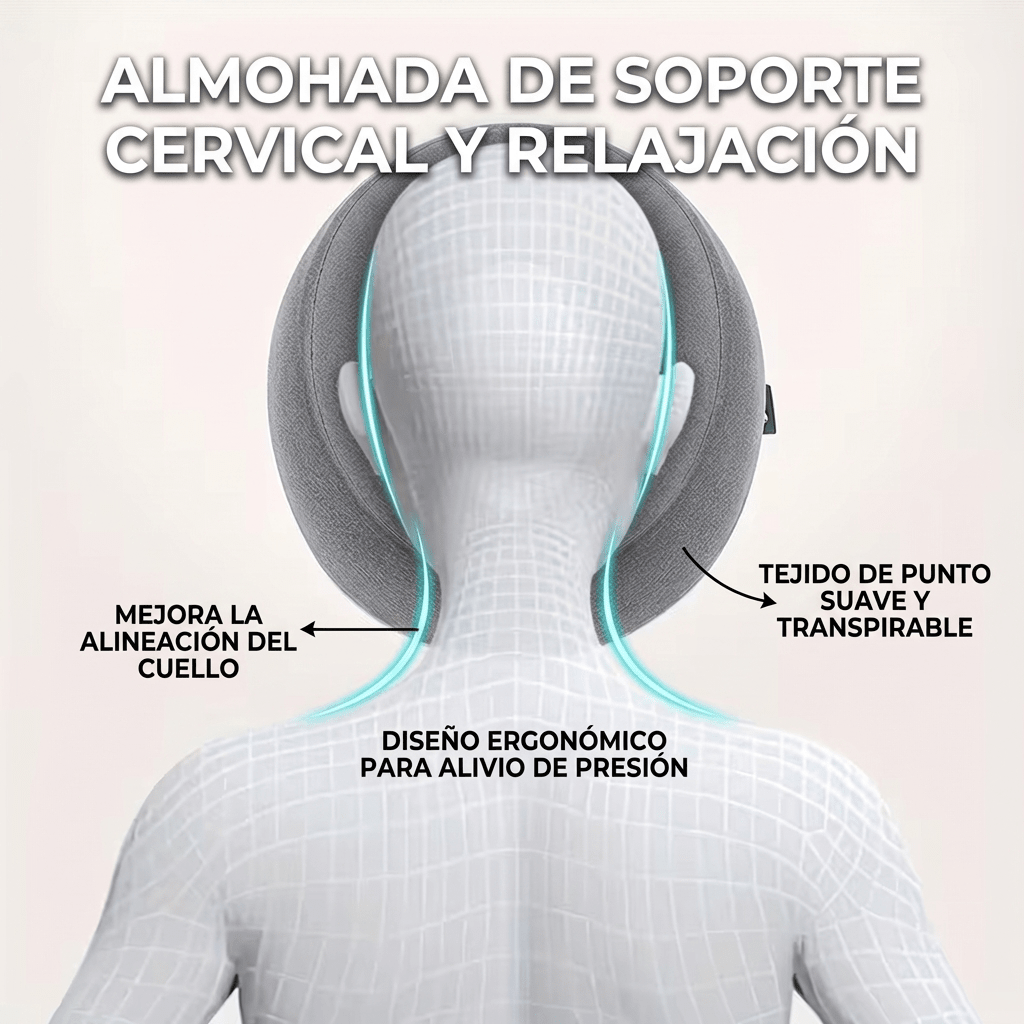 Almohada Viscoelástica De Apoyo Boca Abajo para Masajes - Muy Moderna Uruguay