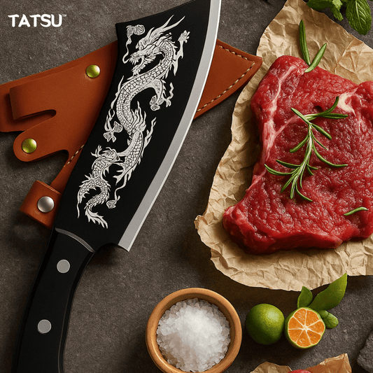 Cuchillo Dragon de Alta Dureza TATSU™ con Funda - Muy Moderna Uruguay