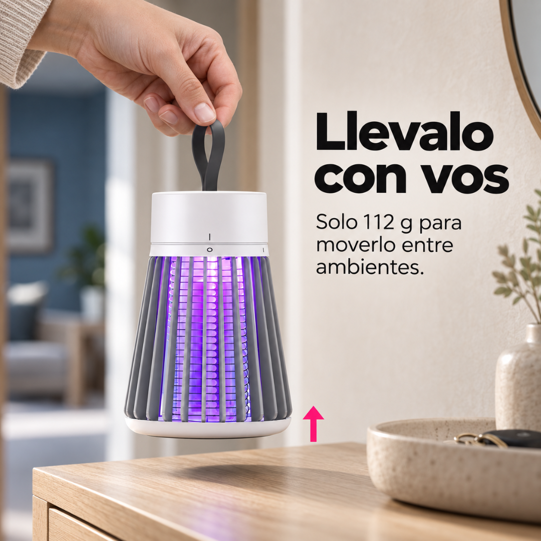 Mata Mosquitos Eléctrico Recargable USB UV para Interior