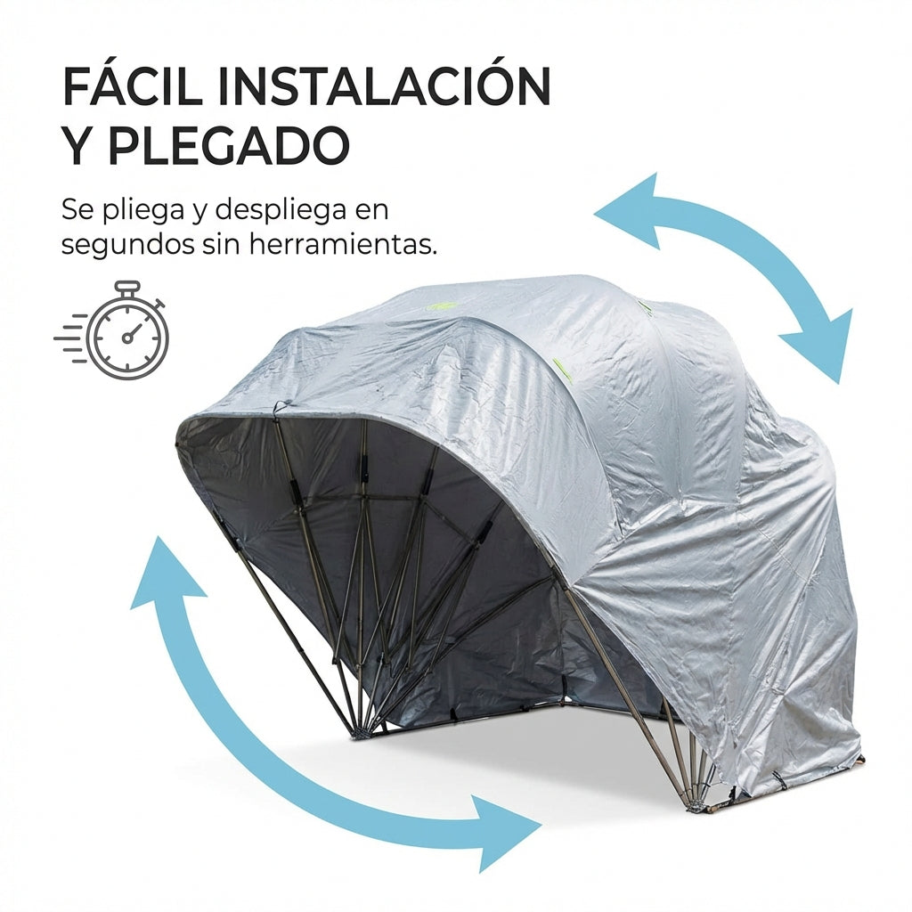 Garage Plegable Para Auto Protector De Sol Y Granizo