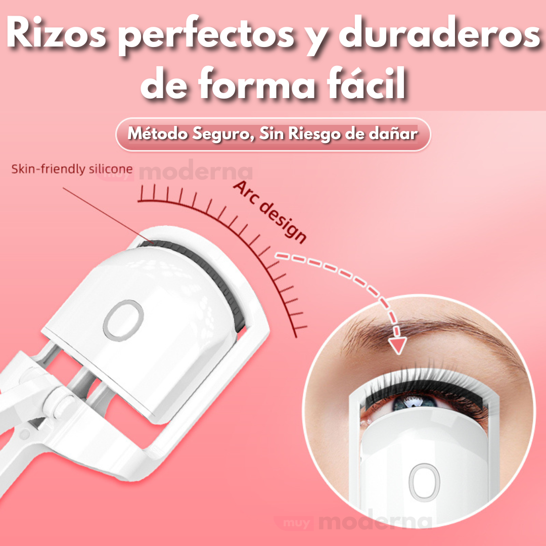 Rizador de Pestañas Recargable con Calor
