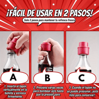 Tapon Hermético con Presión Para Botella Pack X3 - Muy Moderna Uruguay