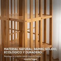 Estanteria de Bambu Giratoria - muymo hogar