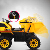 Camión Volquete Eléctrico Infantil 12V 4x4 Con Descarga - Muy Moderna Uruguay