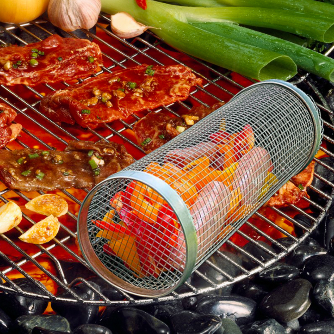 Tubo Asador de Verduras Grill para Parrilla