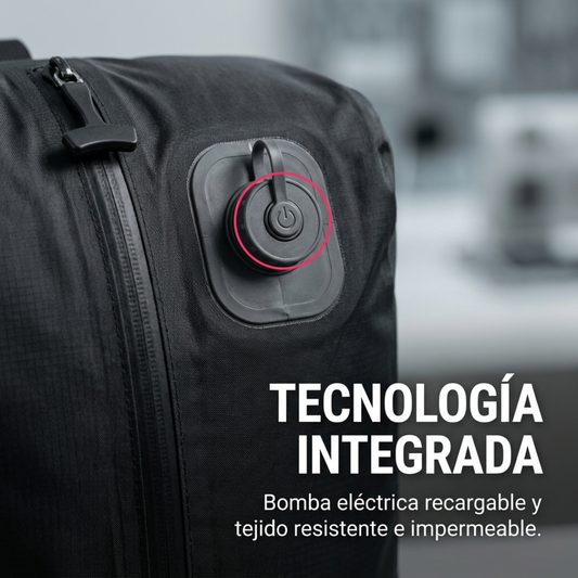 Bolsa de Vacío para Ropa de Viaje 20L con Bomba Integrada Recargable para Valija
