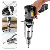 Adaptador Escopleador Taladro + 4 Mechas Cuadradas - Muy Moderna Uruguay