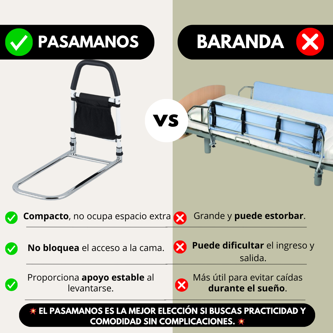 Pasamanos Baranda de Apoyo para Cama