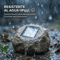 Foco LED tipo Piedra Recargable con el Sol - Muy Moderna Uruguay
