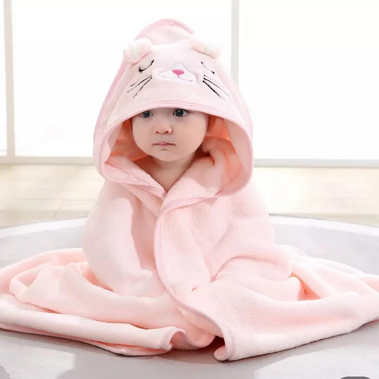 Toalla Con Capucha Para Bebés Manta Suave Diseño Animal