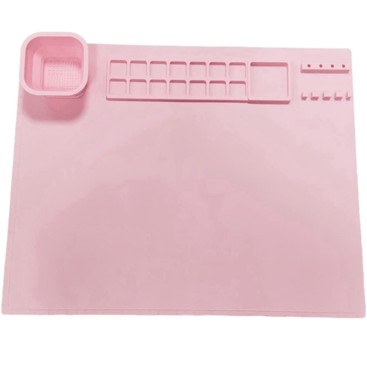 Alfombrilla de Silicona para Dibujo y Pintura con Vaso Incorporado - Muy Moderna Uruguay