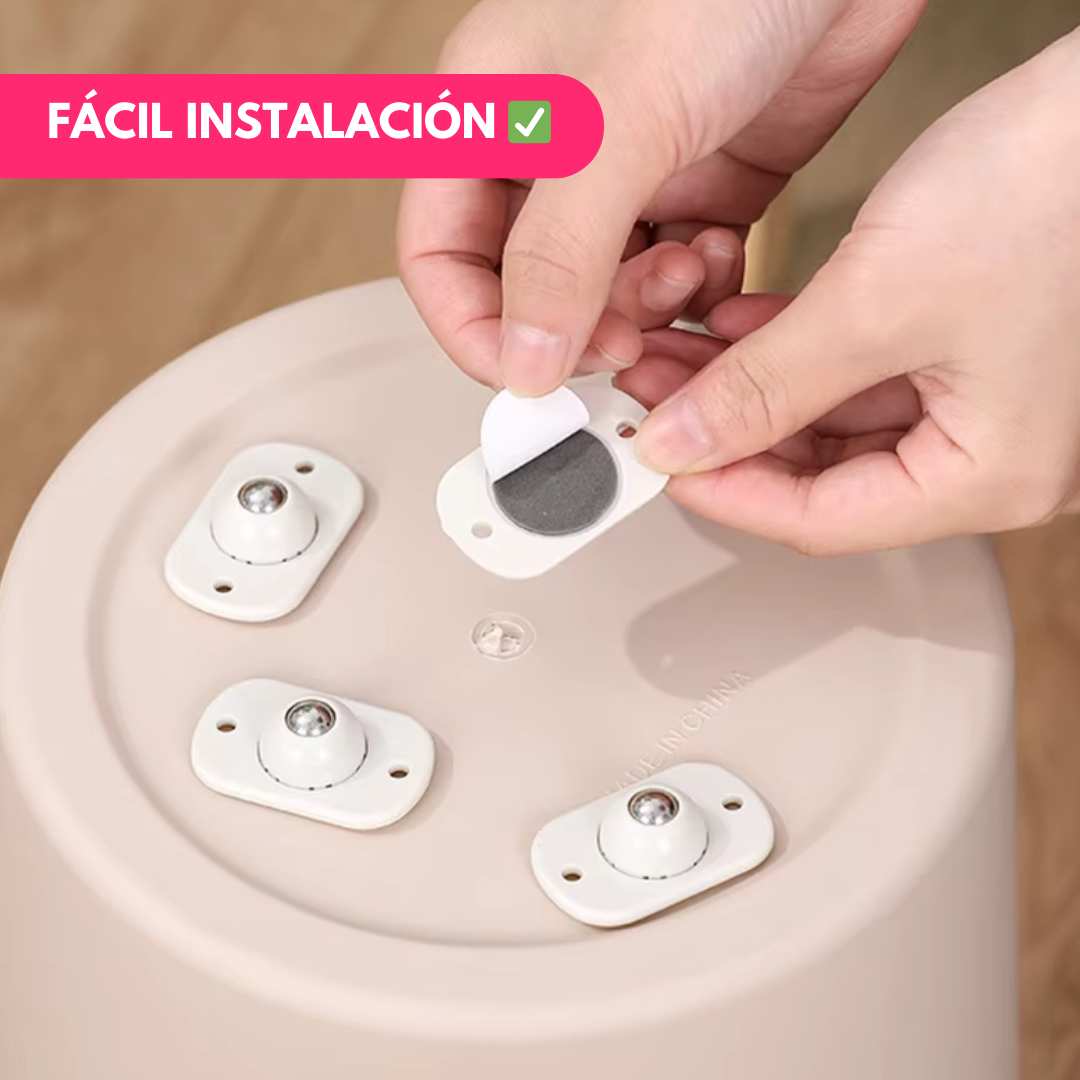Kit x8 Ruedas Adhesivas para Muebles