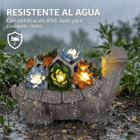 Tortuga Solar Decorativa Con Luces LED Para Jardín Patio Y Balcón - Muy Moderna Uruguay