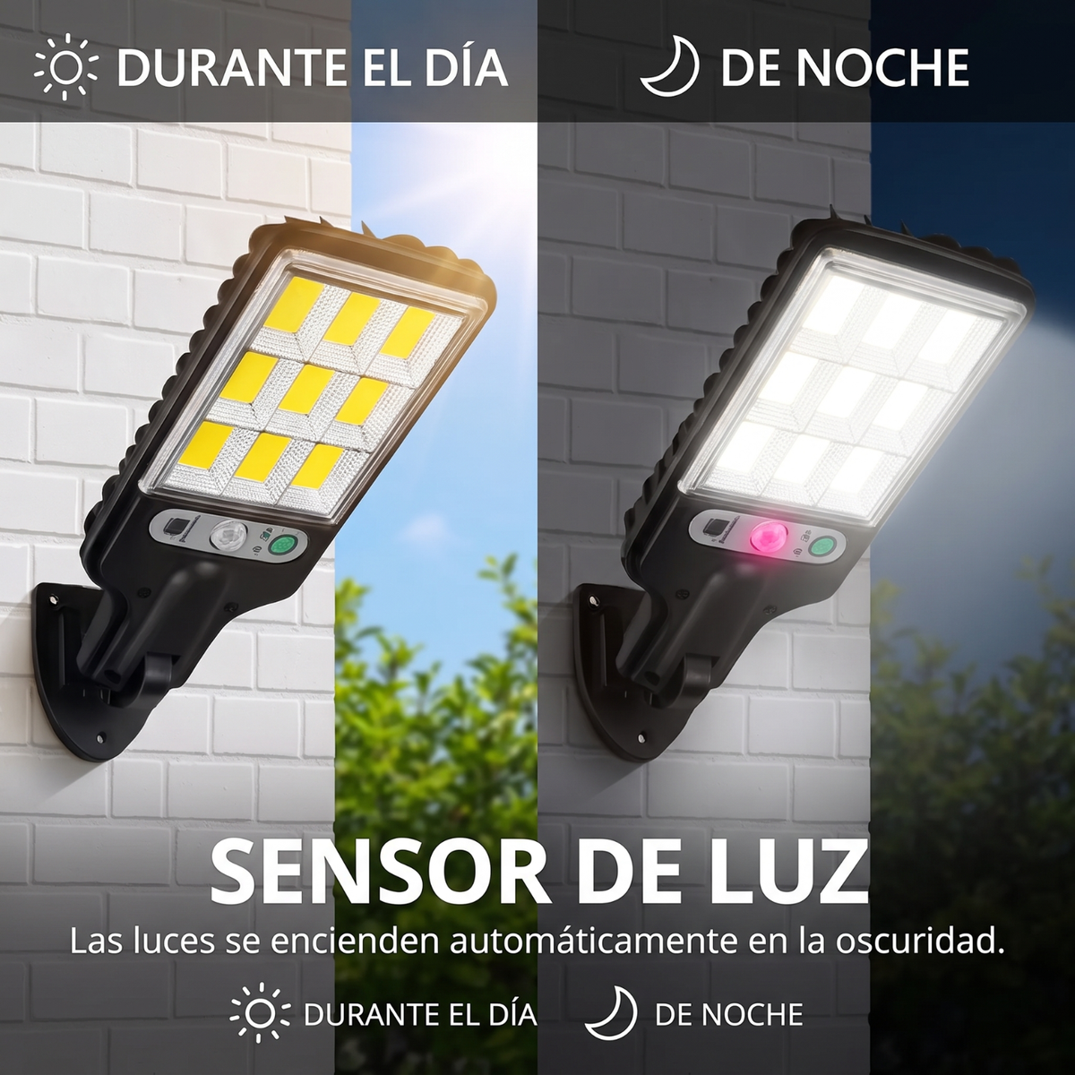 Foco Solar LED Alta potencia para Exterior -Ecoinnova