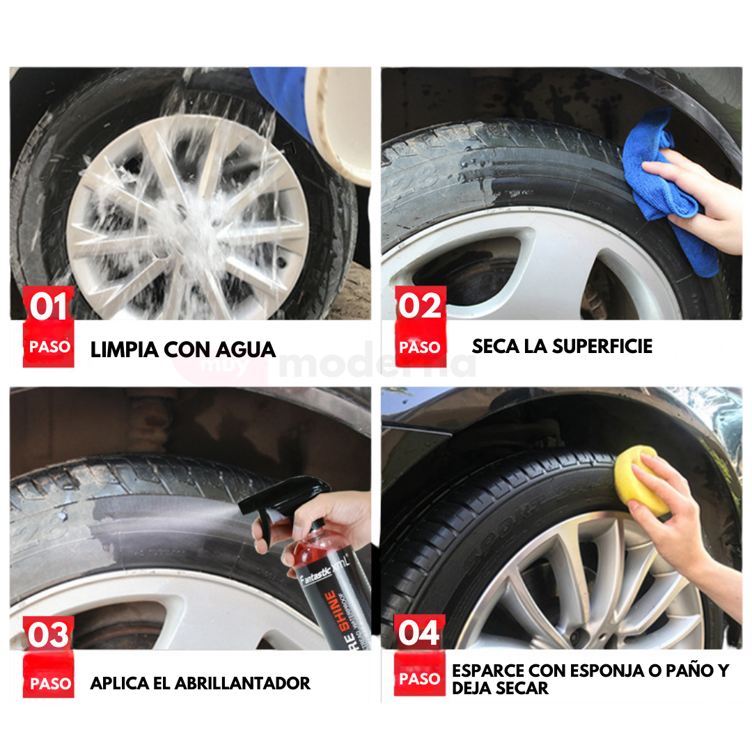 Spray Abrillantador de Neumaticos Tire Shine