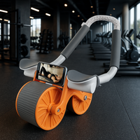 Rueda Abdominal Con Rebote Automático Y Temporizador Digital