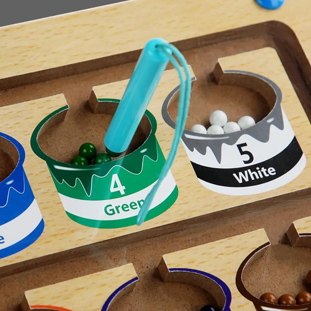 Laberinto Magnético De Madera Didáctico Montessori