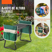 Asiento Arrodillador Plegable para Jardinería