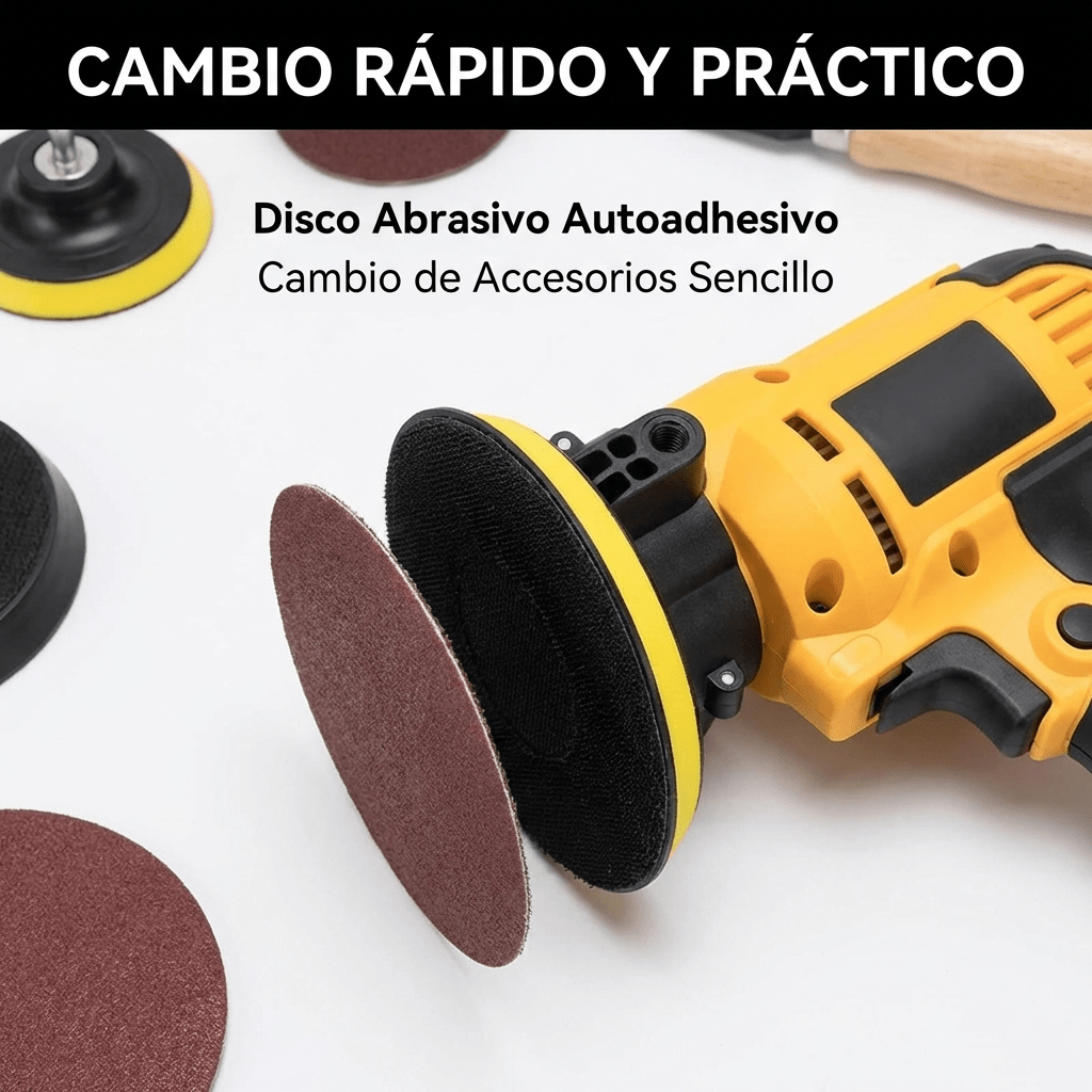 Pulidora y Lijadora 700w Para Madera Hormigón y Encerado Auto - Muy Moderna Uruguay