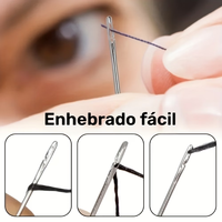 Set 30 Agujas Autoenhebrantes con Estuche de Madera