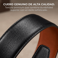 Cinturón De Cuero Para Hombre Con Ajuste Fácil sin Agujeros - Muy Moderna Uruguay