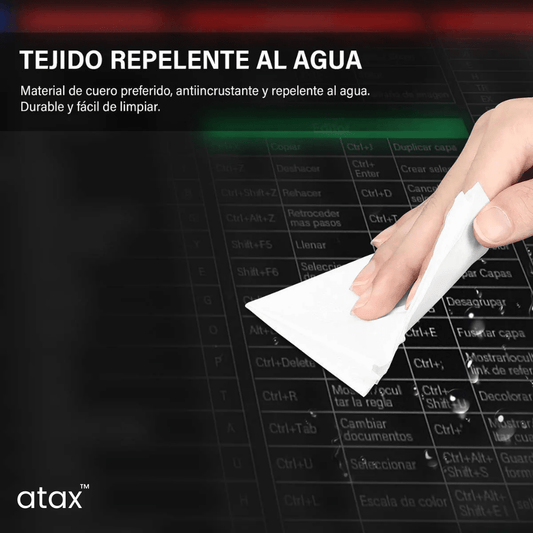 Alfombrilla Para Mouse Con Atajos Excel Word Español atax - Muy Moderna Uruguay