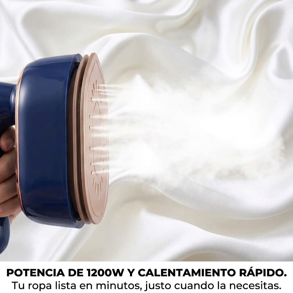 Plancha Vapor Portatil 1200W 100ml Calentamiento Rápido