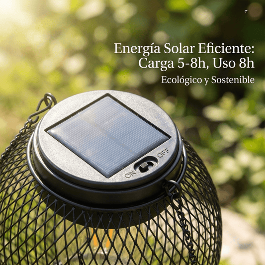 Farol Solar Colgante Para Jardín - Muy Moderna Uruguay